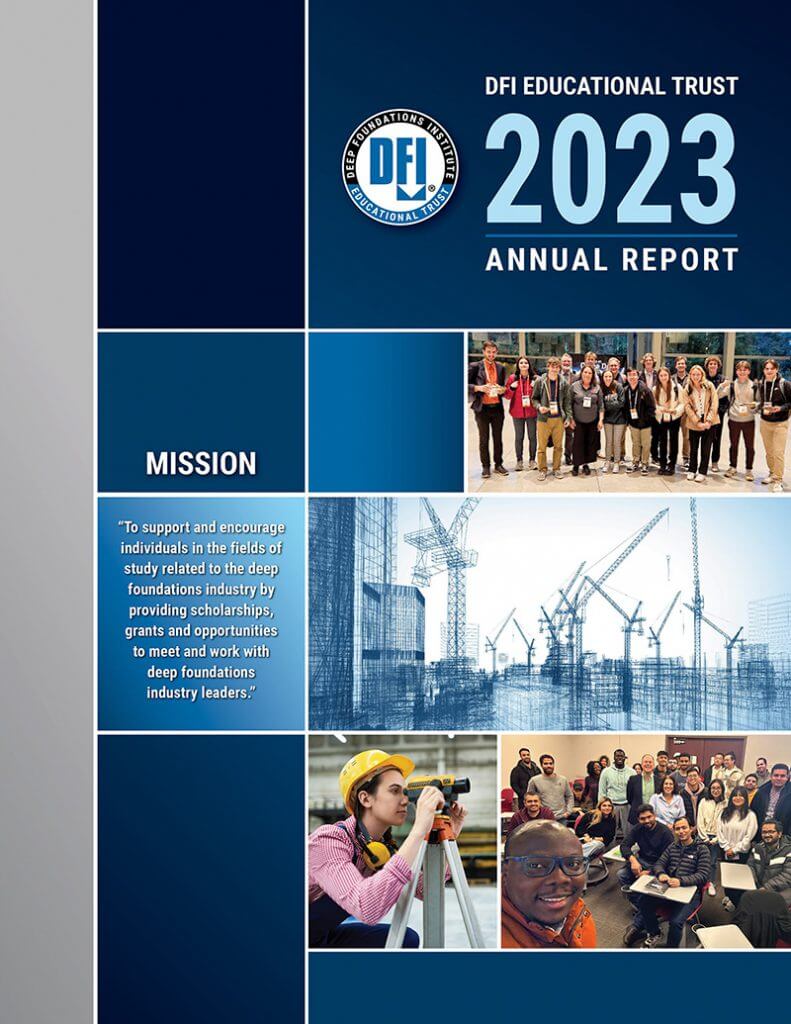 cover of the dfi trust annual report